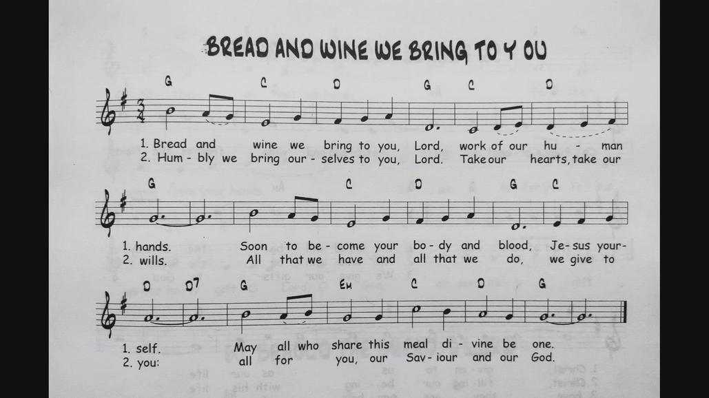 Lord Accept This Bread And Wine Catholic Mass Song Sheet Music