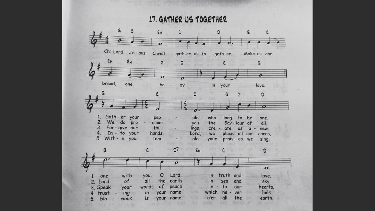 Gather Us Together Catholic Mass Song Sheet Music