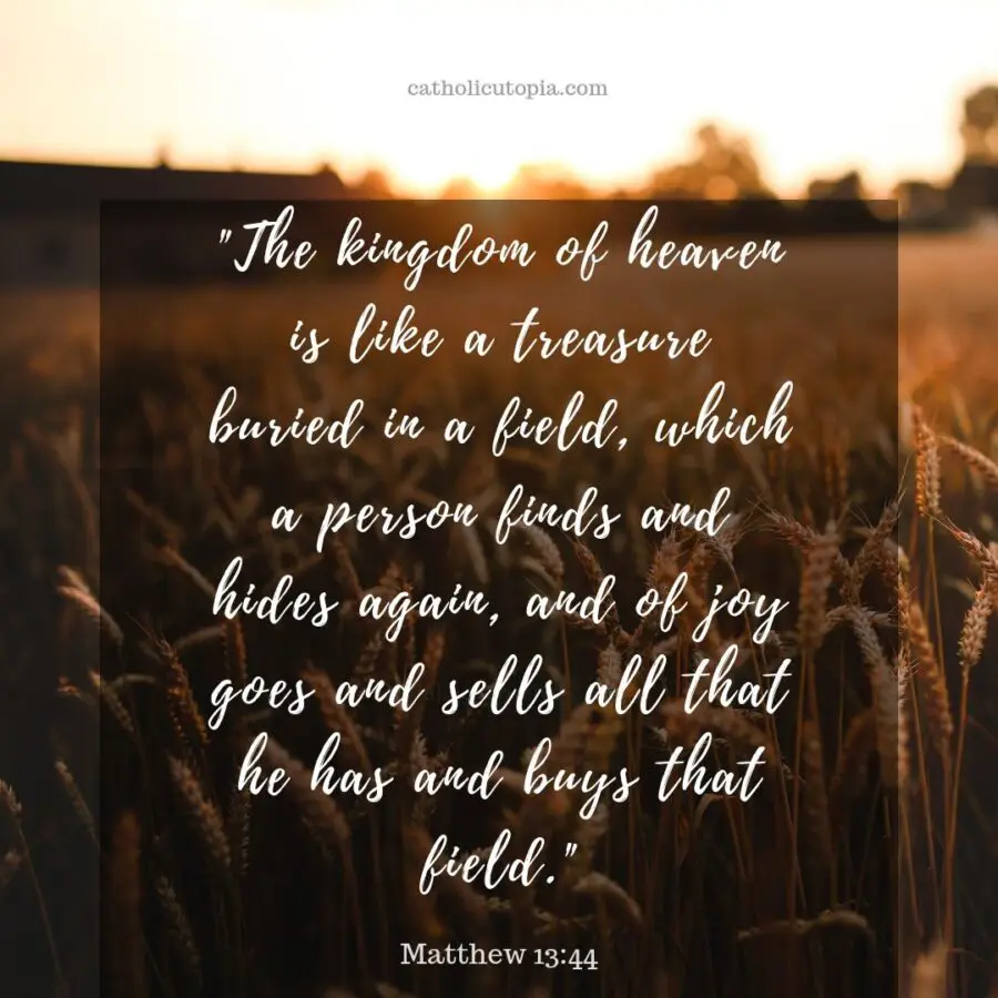The kingdom of heaven is like a treasure