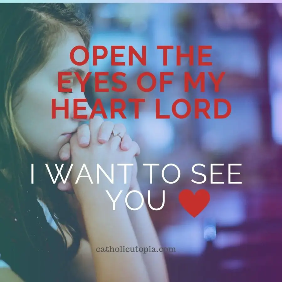 open the eyes of my heart Lord I want to see you